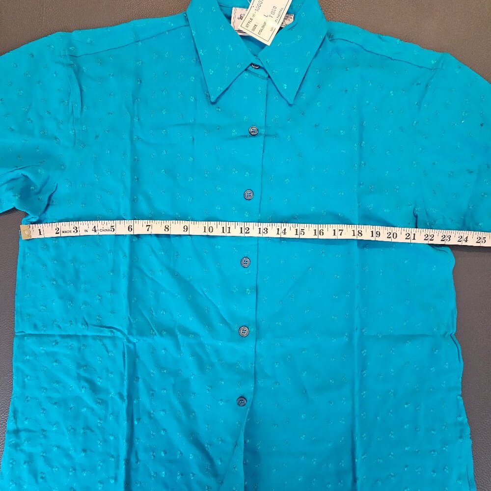 Vintage Just Class Blue Button Down Shirt